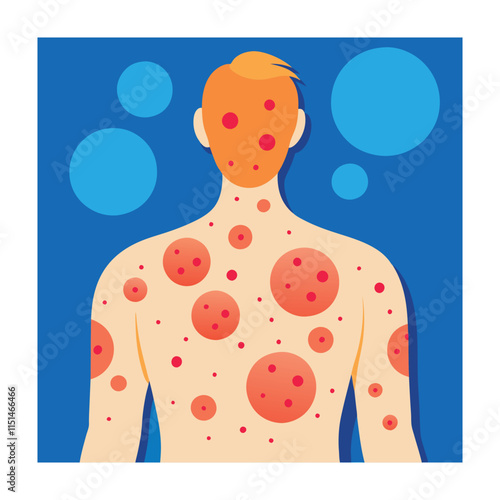 Skin conditions vector illustration