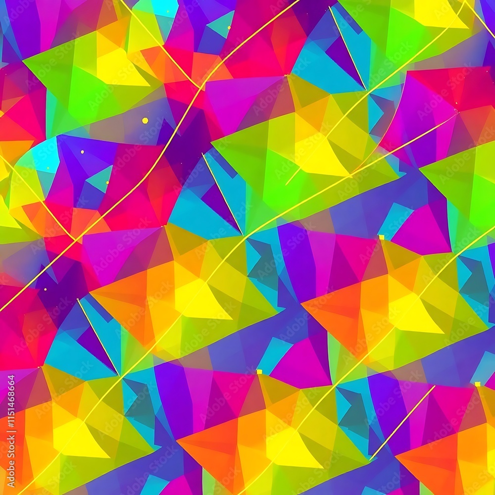 Abstract Vibrant Geometry: A mesmerizing abstract pattern composed of vibrant, geometric shapes. The interplay of color and form creates a sense of movement and energy. Abstract Vibrant Geometry: A mesmerizing abstract pattern composed of vibrant, geometric shapes. The interplay of color and form creates a sense of movement and energy.