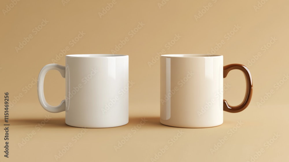 Disposable coffee cup. Blank vector template of hot coffee white paper mug. Realistic illustrations of coffee cup 3D mockup. Vector cup disposable, white and brown for tea and cappuccino Disposable coffee cup. Blank vector template of hot coffee white paper mug. Realistic illustrations of coffee cup 3D mockup. Vector cup disposable, white and brown for tea and cappuccino