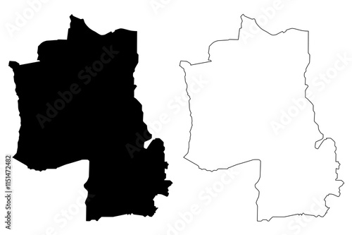 Hajjah Governorate (Governorates of Yemen, Republic of Yemen) map vector illustration, scribble sketch Hajjah map