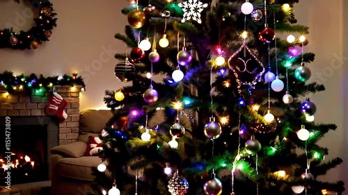 christmas tree with lights