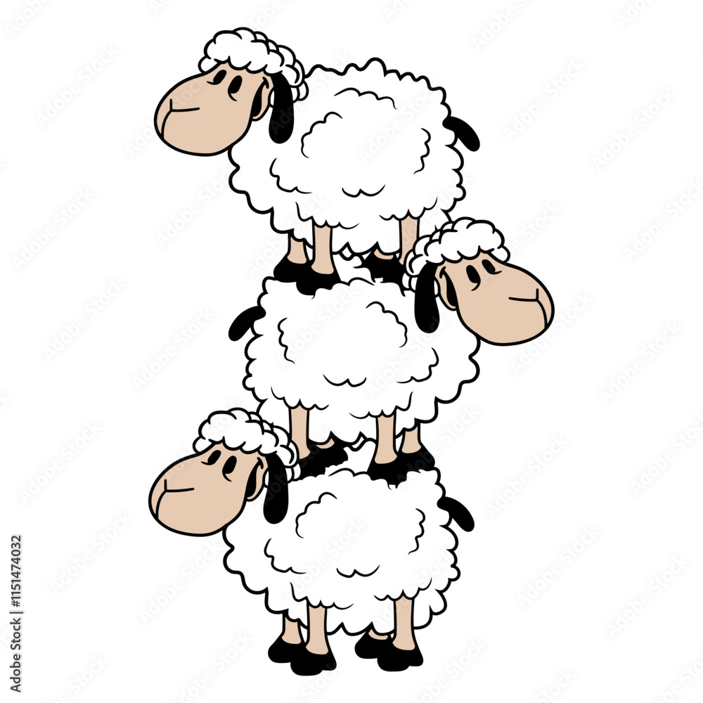 3 Sheep Tower Circus Acrobatics Three Artists Fun Design Lover Art Vector Illustration Card T-Shirt Poster Sticker Graphic Print Decorative Drawing Isolated Logo Decoration Symbol Creative Cool Style
3 Sheep Tower Circus Acrobatics Three Artists Fun Design Lover Art Vector Illustration Card T-Shirt Poster Sticker Graphic Print Decorative Drawing Isolated Logo Decoration Symbol Creative Cool Style