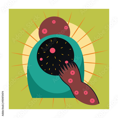 Skin conditions vector illustration
