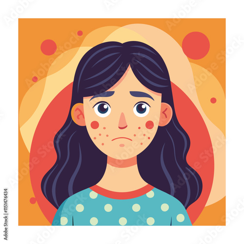 Skin conditions vector illustration
