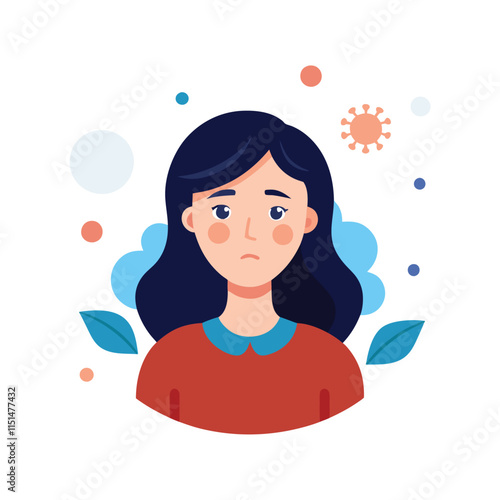 Skin conditions vector illustration