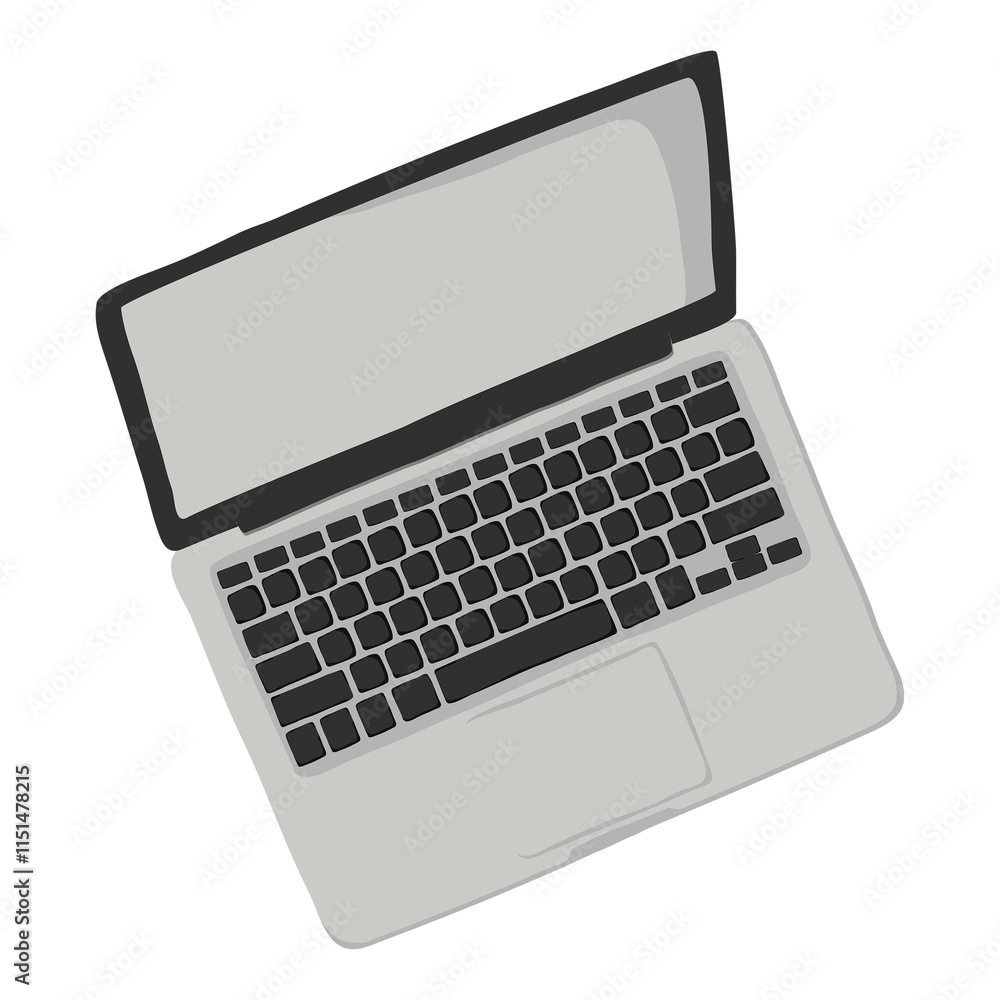 Laptop png collage element, digital device illustration on transparent background Laptop png collage element, digital device illustration on transparent background