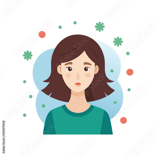 Skin conditions vector illustration