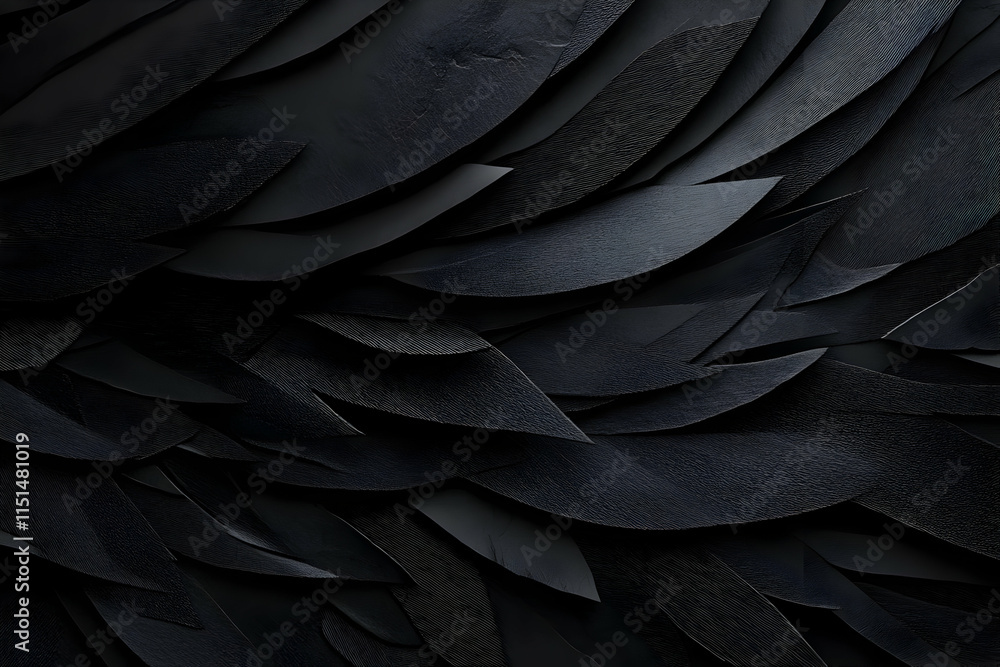 Dark Abstract 3D Feather Background Dark Abstract 3D Feather Background