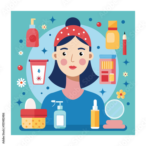 Skin conditions vector illustration