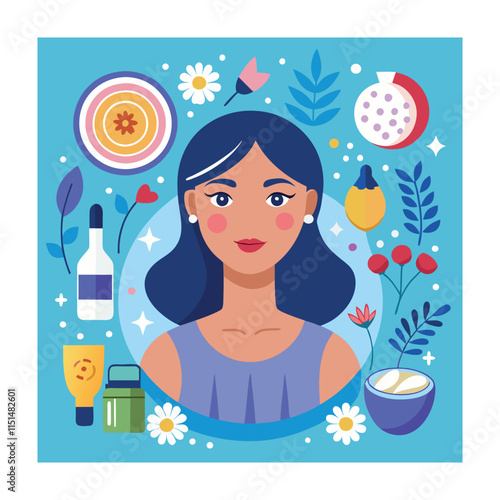 Skin conditions vector illustration