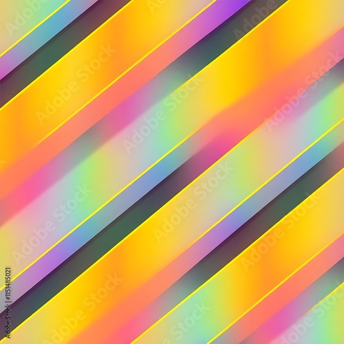 Free Download Vibrant Diagonal Stripes: Abstract seamless pattern with bold, multicolored diagonal stripes in a gradient of pastel and bright hues. Perfect for backgrounds, textiles, and modern designs.  - GFXLoad