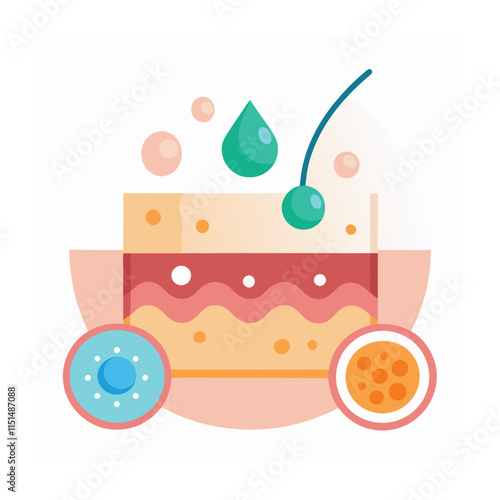 Skin conditions vector illustration