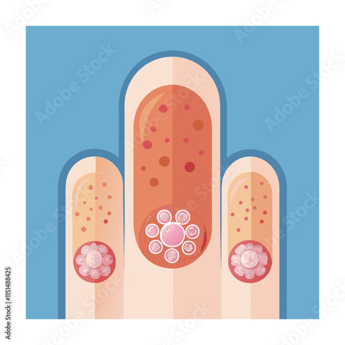 Skin conditions vector illustration