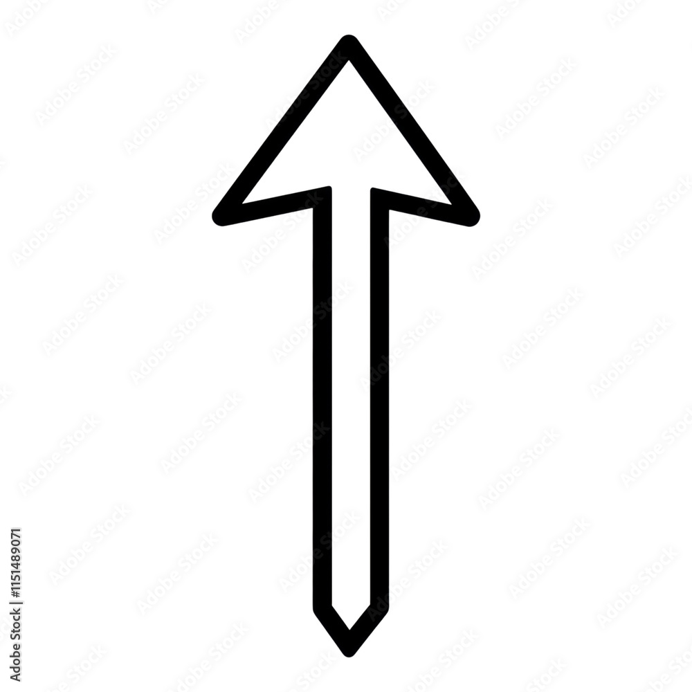 Downward Arrow Icon, sleek design, clear outline, ideal for navigation, user interface elements, minimalist style, versatile usage Downward Arrow Icon, sleek design, clear outline, ideal for navigation, user interface elements, minimalist style, versatile usage