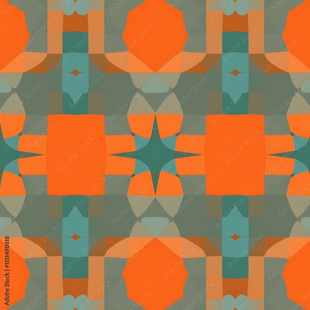 Vibrant Geometric Pattern: Abstract Kaleidoscope Design Vibrant Geometric Pattern: Abstract Kaleidoscope Design