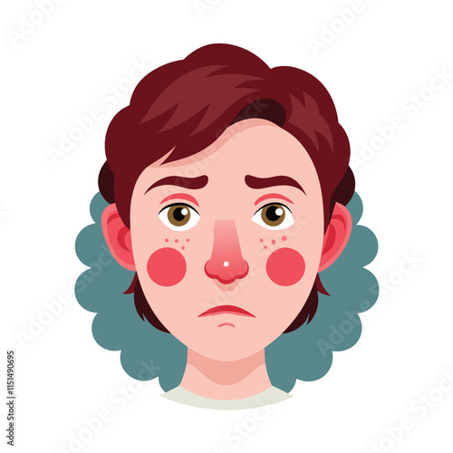 Skin conditions vector illustration