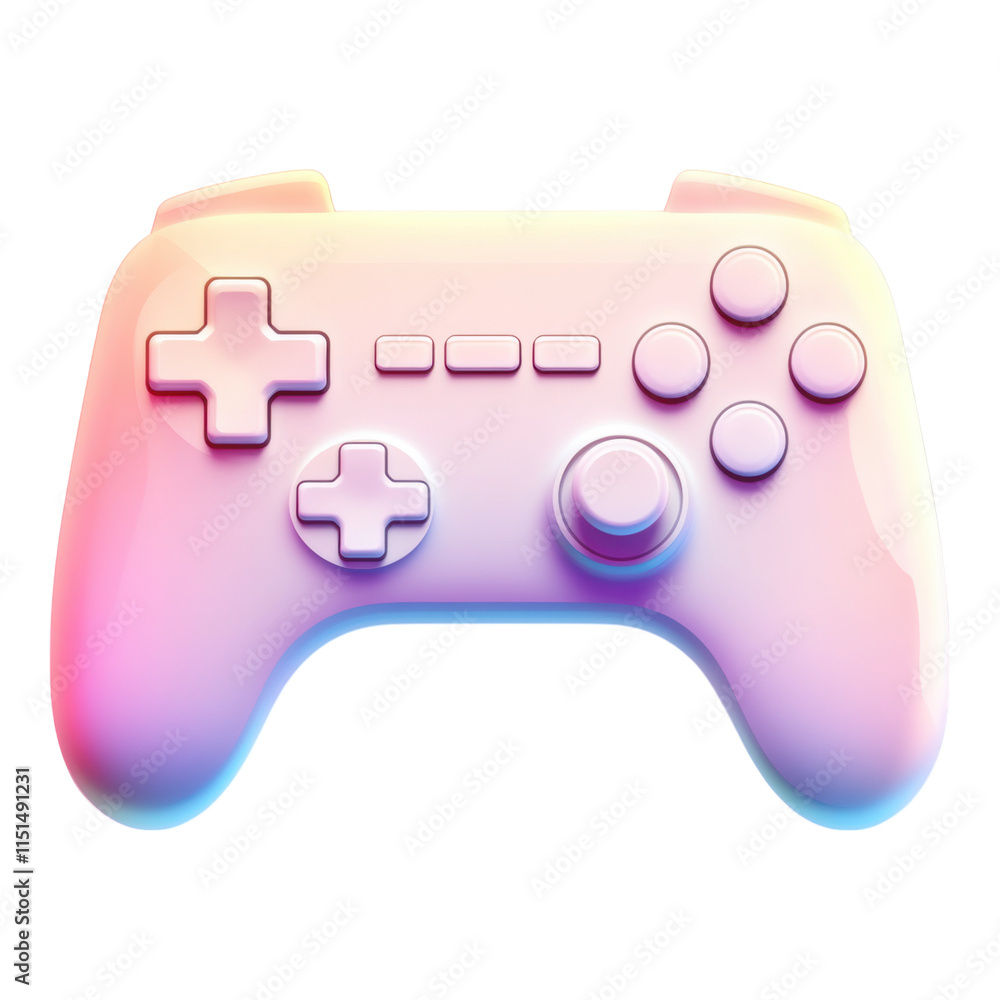 Minimalist game controller icon, sleek design, clear outline, perfect for digital interfaces, seamless integration, enhances user experience