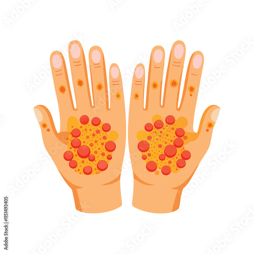 Skin conditions vector illustration