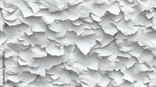 Fototapeta Naklejka Na Ścianę i Meble -  White Cracked Texture 3D Illustration