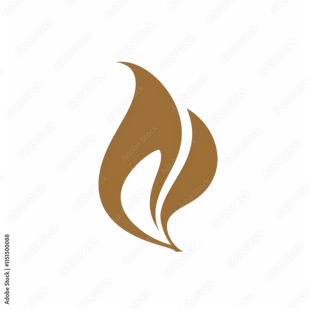 Fototapeta premium Golden Millet Logo: Minimalist Elegance
