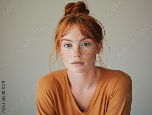 portrait of a woman with red hair