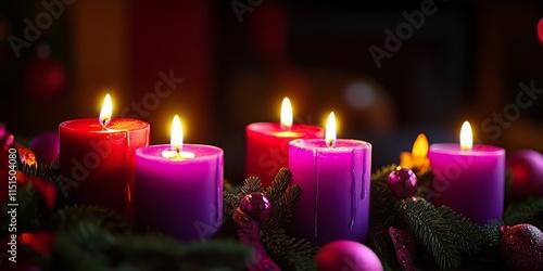 Welcome the season of Advent by engaging in reflection through the use of candles and meaningful scriptures that enhance the experience. Embrace this spiritual practice deeply. photo