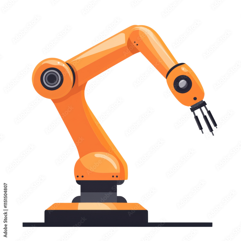 Robotic Arm Icon for STEM Education, PNG format, transparent background, ideal for educational materials and digital resources. Robotic Arm Icon for STEM Education, PNG format, transparent background, ideal for educational materials and digital resources.