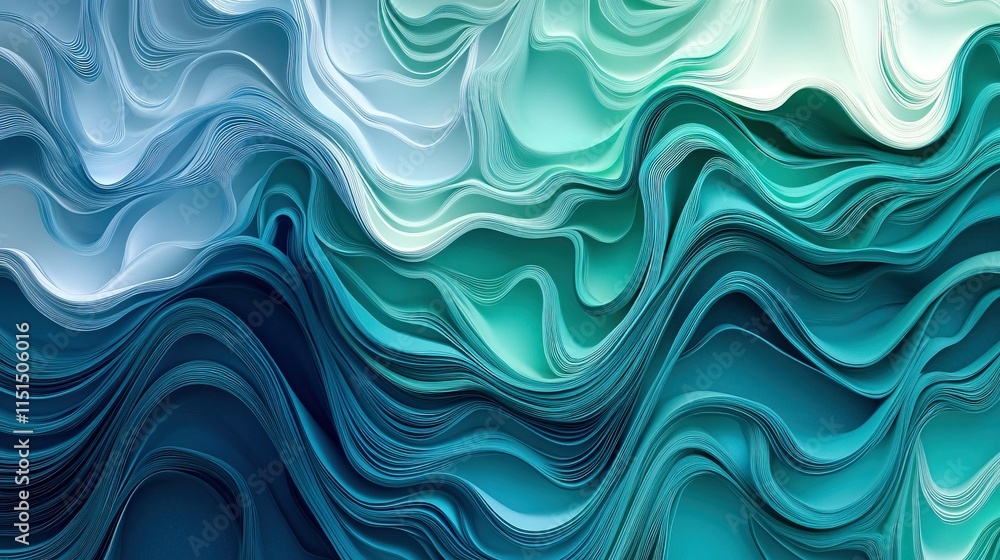 A background of flowing lines in shades of blue and green, creating a wave-like effect. A background of flowing lines in shades of blue and green, creating a wave-like effect.