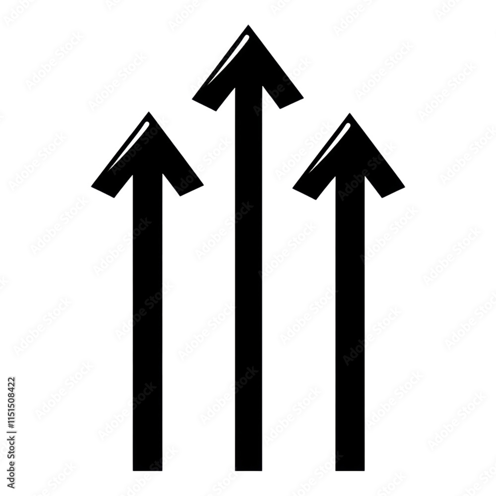Student progress chart icon, dynamic arrows indicating growth, transparent background, ideal for educational materials and presentations Student progress chart icon, dynamic arrows indicating growth, transparent background, ideal for educational materials and presentations