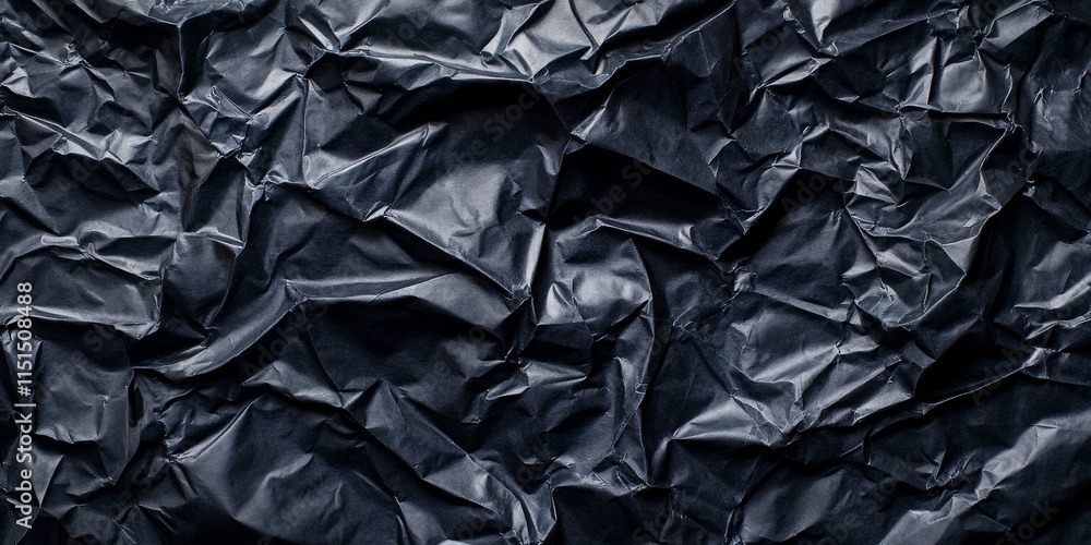 Image depicting crumpled textured plastic, showcasing the unique patterns and depth of crumpled textured plastic for creative projects and visual inspiration. Perfect for design applications featuring Image depicting crumpled textured plastic, showcasing the unique patterns and depth of crumpled textured plastic for creative projects and visual inspiration. Perfect for design applications featuring