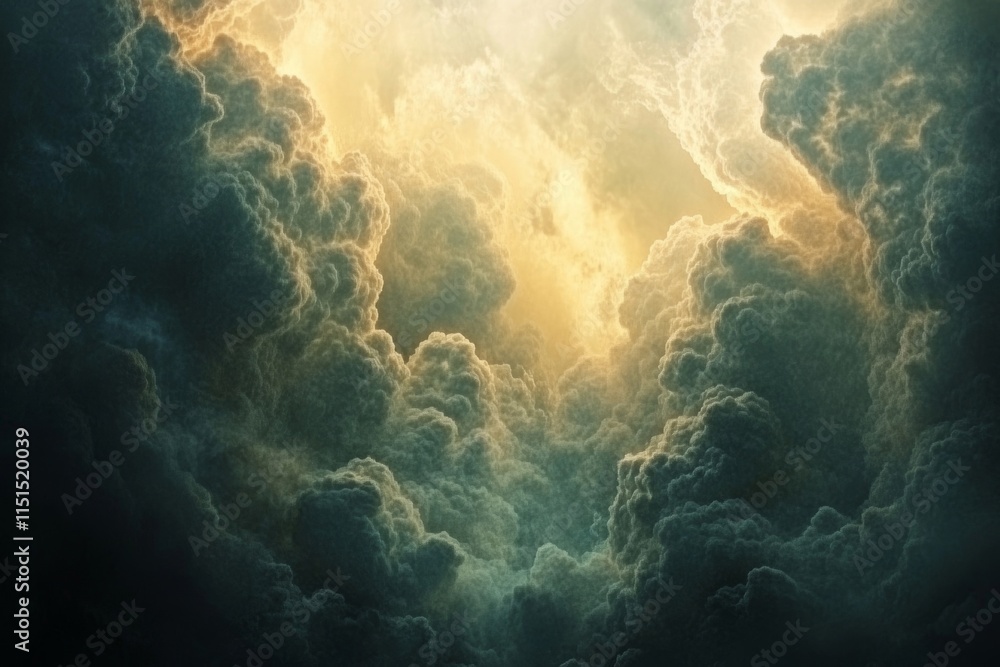 Atmospheric layers blending clouds and cosmic abstract textures. Generative AI Atmospheric layers blending clouds and cosmic abstract textures. Generative AI