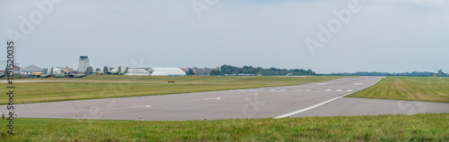 Obraz na plátně Cambridge city airport runway in England. UK