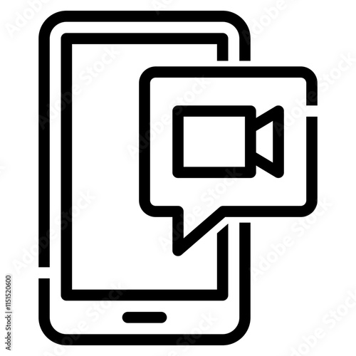 mobile video call icon