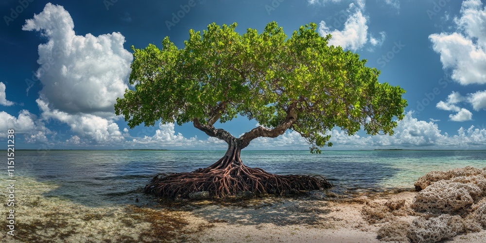 Mangrove tree thriving along the coast, showcasing the unique features of a mangrove tree and its vital role in the coastal ecosystem. Discover the beauty of the mangrove tree at the shoreline. Mangrove tree thriving along the coast, showcasing the unique features of a mangrove tree and its vital role in the coastal ecosystem. Discover the beauty of the mangrove tree at the shoreline.