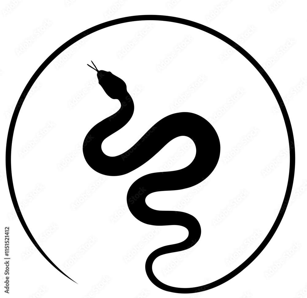 black silhouette of a snake black silhouette of a snake