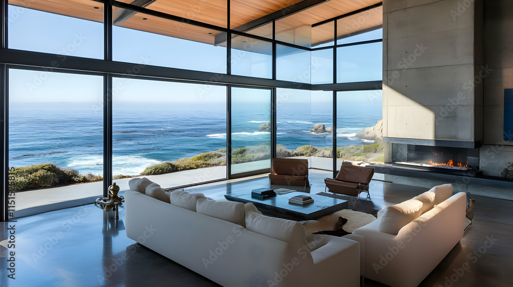 Modern Coastal Home with Panoramic Ocean Views Modern Coastal Home with Panoramic Ocean Views