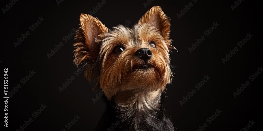 Young Yorkshire Terrier in a studio setting captured beautifully. This young Yorkshire Terrier showcases playful energy and charm in a striking studio shot, perfect for pet lovers and enthusiasts. Young Yorkshire Terrier in a studio setting captured beautifully. This young Yorkshire Terrier showcases playful energy and charm in a striking studio shot, perfect for pet lovers and enthusiasts.