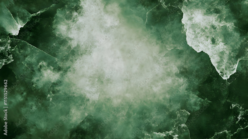 Naklejka premium Abstract Green Foggy Background Illustration