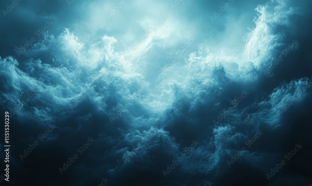 Atmospheric fog with soft gradients and glowing particles. Generative AI Atmospheric fog with soft gradients and glowing particles. Generative AI