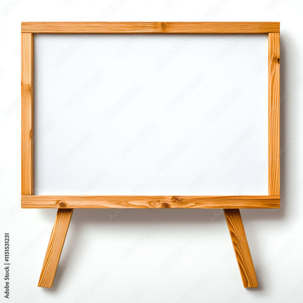 A wooden frame with a blank white background, ideal for various design projects or presentations. A wooden frame with a blank white background, ideal for various design projects or presentations.