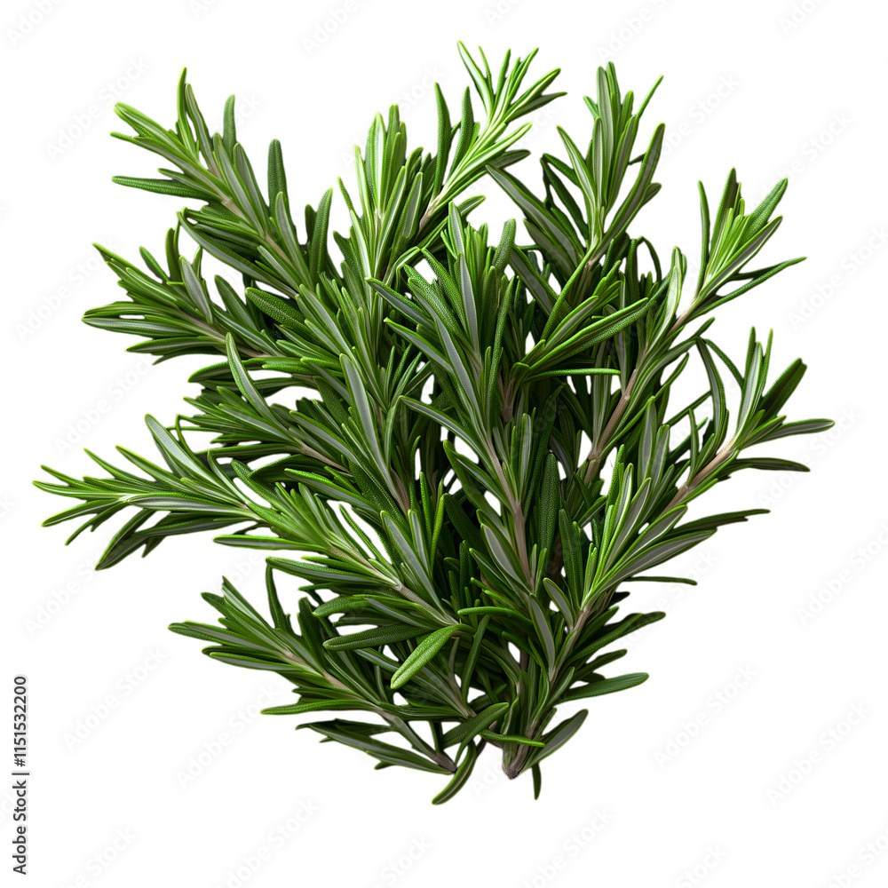 Fresh Rosemary Sprigs with Vibrant Green Leaves Fresh Rosemary Sprigs with Vibrant Green Leaves