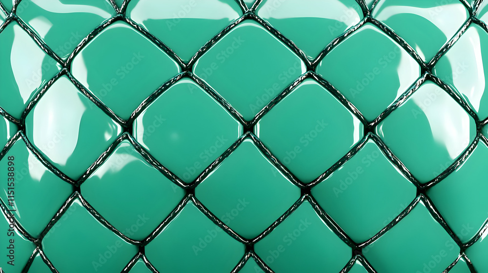 Fototapeta premium Teal 3D Abstract Background Texture