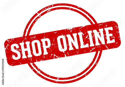 SHOP ONLINE stamp