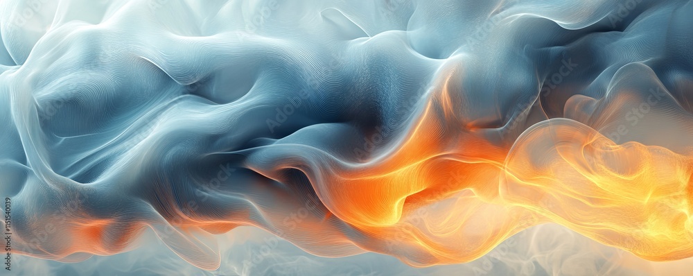 Obraz premium Fluid dynamic textures resembling abstract motion. Generative AI