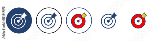 Target icon vector. goal icon vector. target marketing icon vector