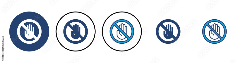 Stop icon vector. stop road sign. hand stop icon vector Stop icon vector. stop road sign. hand stop icon vector