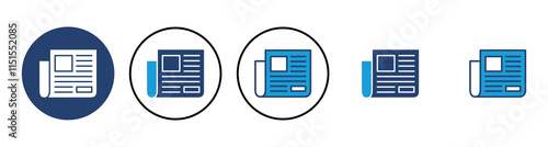 Newspaper icon vector. news paper vector sign