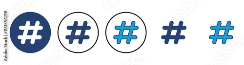 Hashtag icon vector. hashtag symbol