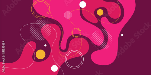 Abstract modern background elements dynamic fluid shapes compositions