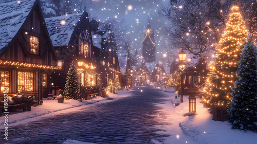 Enchanted Christmas Village: A Cozy Winter Wonderland